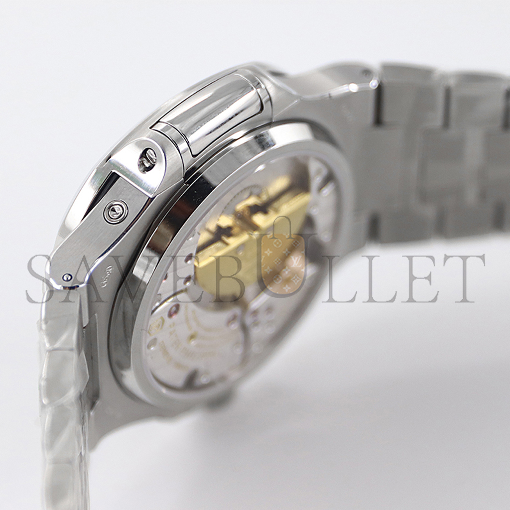 PATEK PHILLIPE NAUTILUS GREY DIAL WITH DIAMOND BEZEL IN STEEL 40MM WATCH 5740/1G-001